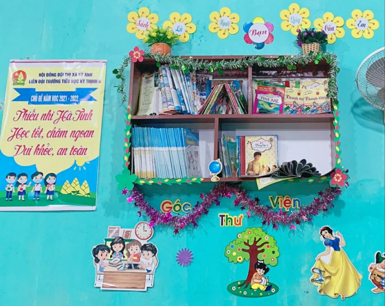 "Góc thư viện lớp"  Mô hình góp phần xây dựng văn hóa đọc của liên đội trường Tiểu Học Kỳ Thịnh 2